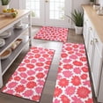 thumbnail image 2 of Pioneer Flower Floral Print Pattern Kitchen Rugs Sets Of 3,Kitchen Runner Rugs Non Skid Washable,Decorative Kitchen Floor Mats for Kitchen,Sink,Laundry,17"x30"+ 17"x47" + 17"x59", 2 of 6