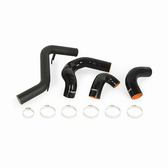 Mishimoto MMICP-FOST-13KWBK Intercooler Pipe Kit Compatible With Ford Focus ST 2013  Wrinkle Black