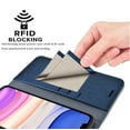 thumbnail image 4 of Njjex Case Wallet 2019 iPhone 11 / iPhone 11 Pro / iPhone 11 Pro Max, iPhone 11 11 Pro 11 Pro Max Wallet Case RFID Blocking Card Slot Stand PU Leather Magnetic Protect Flip Cover [Gift Box] -Blue, 4 of 10