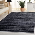 thumbnail image 2 of SAFAVIEH Mila Mellony Distressed Polyester Area Rug, Black/Ivory, 8' x 10', 2 of 10
