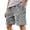 Grey, variant on Zylarhe Women's Shorts, Corduroy Casual Shorts With Embroidered Logo And Adjustable For Fashion Comfort Mens Athletic Shorts with Zipper Pockets Coffee XXL