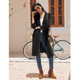 thumbnail image 5 of Ekouaer Robes for Women Waffle Knit Bathrobe Lightweight Kimono Robe Knee Length Loungewear with Pockets, 5 of 6