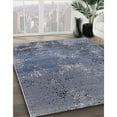 thumbnail image 3 of Ahgly Company Machine Washable Indoor Square Industrial Modern Purple Navy Blue Area Rugs, 5' Square, 3 of 7