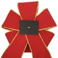 thumbnail image 6 of Northlight Giant 3D 11-Loop Velveteen Commercial Christmas Bow with Trim - 40" - Red and Gold, 6 of 7