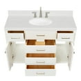 thumbnail image 7 of Ariel H048scqovo Bristol 48" Free Standing Single Basin Vanity Set - White, 7 of 7