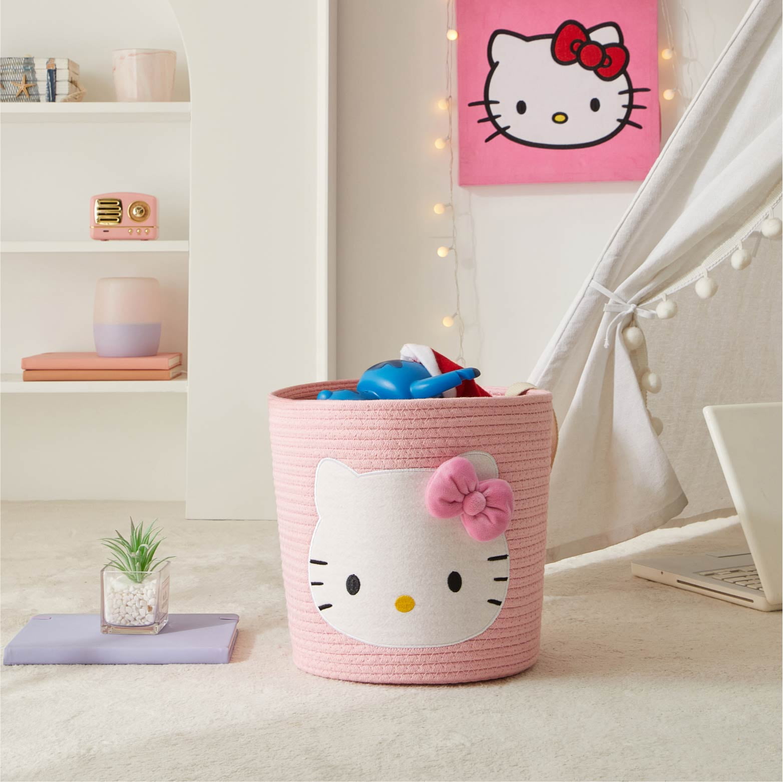 Hello Kitty Kids Rope Storage Bin