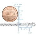 thumbnail image 2 of 14k White Gold Round Box Chain Necklace, 2.1mm, 18", 2 of 4