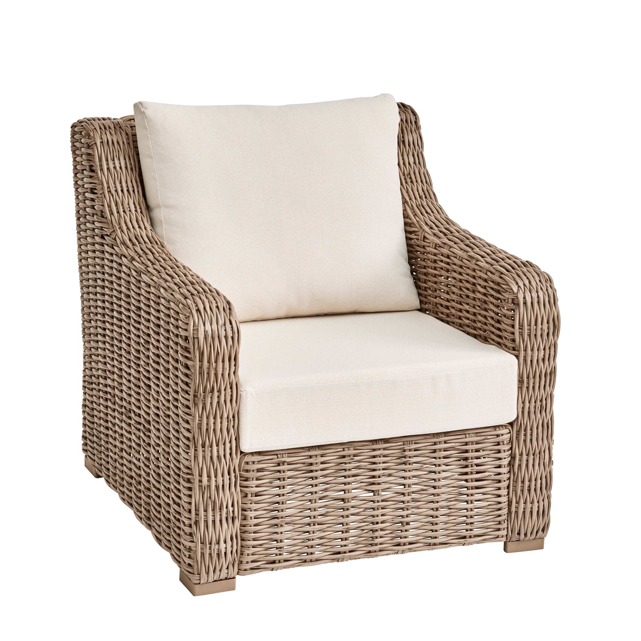 Better Homes & Gardens 24"x 24" Premium Beige Outdoor 2 Piece Deep Seat Cushion