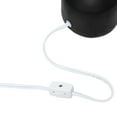 thumbnail image 6 of Mod Lighting and Decor 9.5" Black Ceramic Bocksbeutel Base Table Lamp with White Shade, 6 of 9