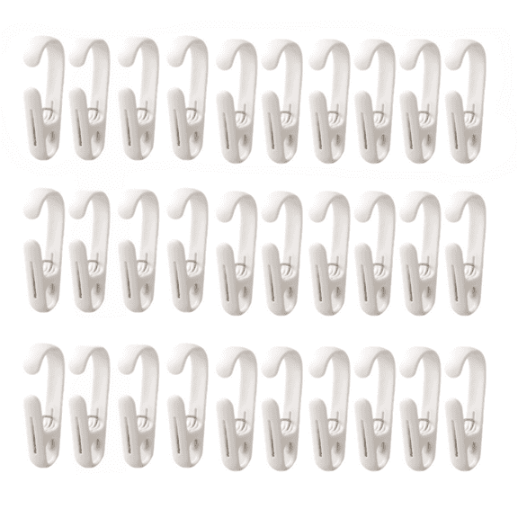 30 Pack Multifunctional Clips for Kitchen Organization and Curtains Hangers