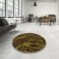 thumbnail image 4 of Ahgly Company Machine Washable Indoor Rectangle Transitional Night Red Area Rugs, 5' x 8', 4 of 7