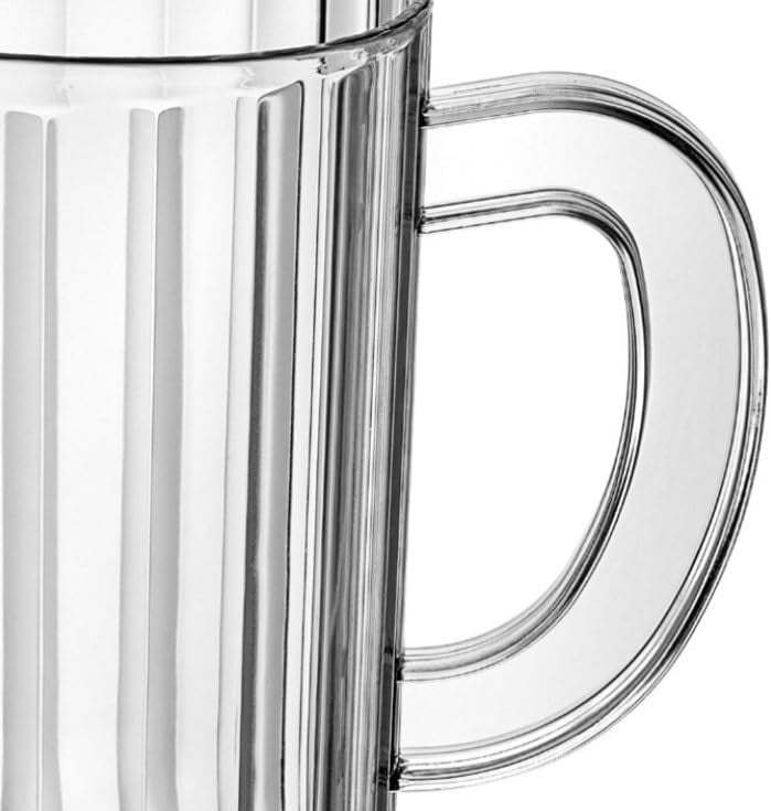 Soro Essentials- Set of 12 SAN Restaurant Water Pitcher 60 oz. Clear Color- Beverage Serveware Carafe Clear Pitcher for Restaurants Catering Kitchens