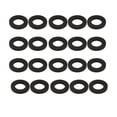 thumbnail image 1 of Unique Bargains 20 Pcs Rond en Caoutchouc Noir Assortiment de Rondelles Plates Taille 14x24x3mm, 1 of 2