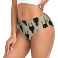 thumbnail image 2 of Balery Cute Black Dog Ropa Interior de Algodón para Mujer con Dibujo – Braguitas Cómodas y Elásticas, Estilo Clásico-4X-Large, 2 of 6