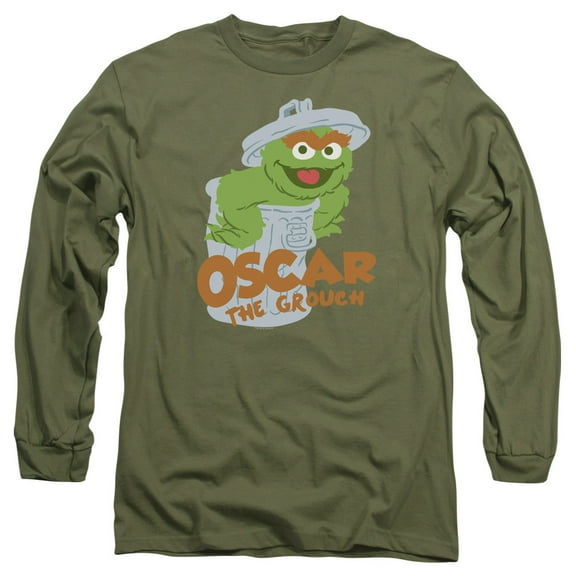 Sesame Street - Flat Oscar - Long Sleeve Shirt - X-Large