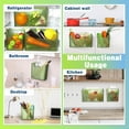 thumbnail image 3 of PandaTop Hanging Kitchen Baskets For Storage, Large Plastic Wall Mount Storage Organizer with Adhesive,Food Pantry Bathroom Shelf Storage No Drilling Wall Mounted Shower Caddy(2 Pack,Green), 3 of 9