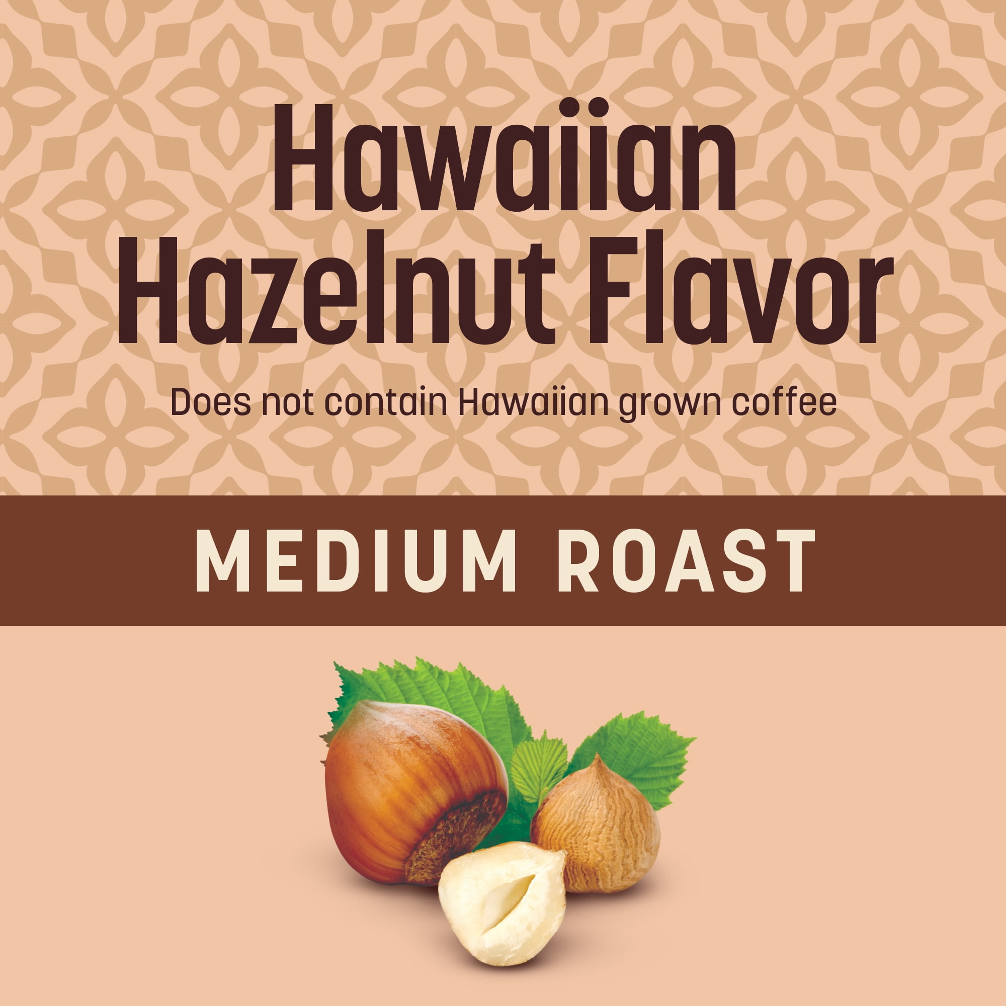 (3 pack) Don Francisco's Hawaiian Hazelnut Medium Roast Coffee Pods, 24 Count, Arabica with Coconut Flavor for Keurig Machines