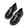 thumbnail image 5 of BURUDANI Women Platform Penny Loafers Slip-On Chunky Heel Casual Business Dress Shoes, 5 of 5
