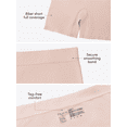 thumbnail image 5 of Fit for Me by Fruit of the Loom Women's Plus Size Seamless Short, 2-Pack, Sizes 1X-4X, 5 of 7