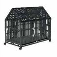 thumbnail image 6 of ZephyPaws 52" Heavy Duty Dog Crate for German Shepherd & Large Breeds，Lockable Wheels,Chew-Proof Steel Kennel with Removable Roof,Divider & Leak-Proof Tray, 6 of 8