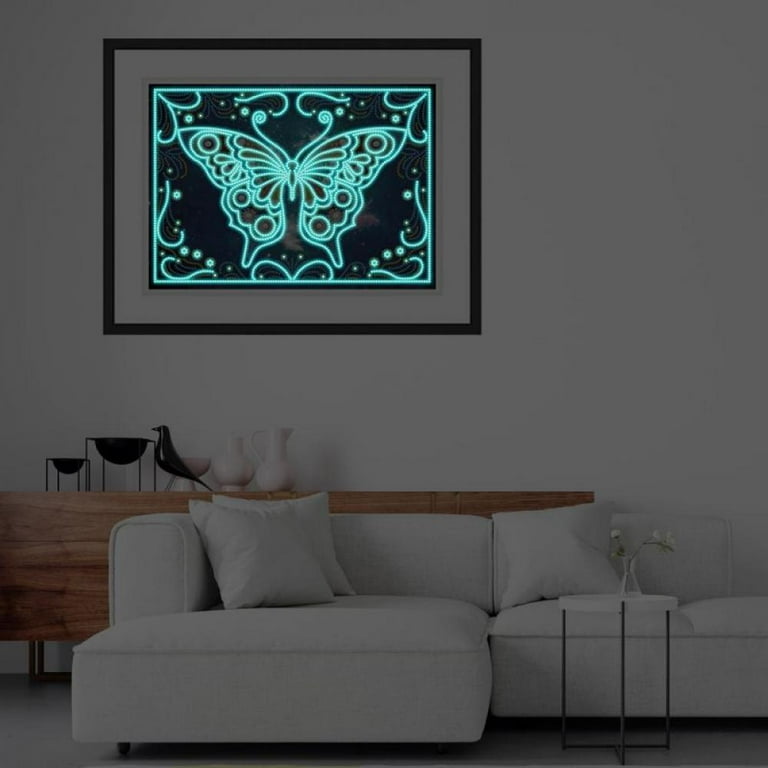 Luminous Diamond Painting - Crystal Rhinestone - Part Butterfly