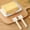 White, variant on quanjun Butter Dish with Lid for Countertop,Easy Scoop,Butter Container with Splitter,Cheese Dish with Lid Butter Dish Organizer for Easy Cutting and Freshness