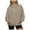 Khaki, variant on Womens Oversized Hoodies Long Sleeve Drawstring Lightweight Hooded Sweatshirt Casual Loose Pullover Tops