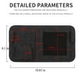 thumbnail image 4 of Fnochy Car Sunglass Holder Universal Fit Visor Organizer Premium Suede Leather Multifunctional Storage for Glasses Cards Masks Tickets Easy Install Car Accessories Durable Design, 4 of 5