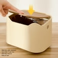 thumbnail image 3 of Bote De Basura Para Excrementos De Gatos, Aspecto Elegante, Tapa Tipo Prensa, Bote De Basura Para Para Gatos, Diseño Cerrado Multiusos Para Interiores, 3 of 7