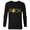 Black, variant on Disney Winnie the Pooh Classic Lettering - Long Sleeve T-Shirt for Men - Customized-White