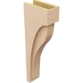 thumbnail image 5 of 5"W x 10"D x 30"H Thin Helena Rough Cedar Woodgrain TimberThane Corbel, Primed Tan, 5 of 6