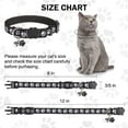 thumbnail image 3 of Reflective Cat Collars Breakaway for Big Cats/Adult Cats Boys and Girls with Bell and Charm, 3/5" Width Safety Buckle Nylon Kitten Collar, 2 Pack Adjustable Soft Cute Pet Collar for Summer, 3 of 5