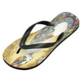thumbnail image 2 of YAZAOOSummer Flip Flops Creatively Sunlit Patterns Simple Beach Sandals, 2 of 8