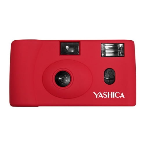 Yashica MF1 Snapshot Art 35mm Film Camera Set (Yellow) Includes Film