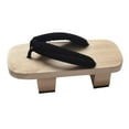 thumbnail image 6 of Wxqbjtam Japanese Wooden Clogs Anti Slip Stylish Japanese Traditional Sandals for Cosplay 42, 6 of 8