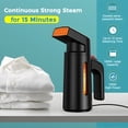 thumbnail image 3 of Vaporizador para ropa, calentamiento rápido en 25 s, 700 W, gran capacidad de 180 ml., 3 of 7