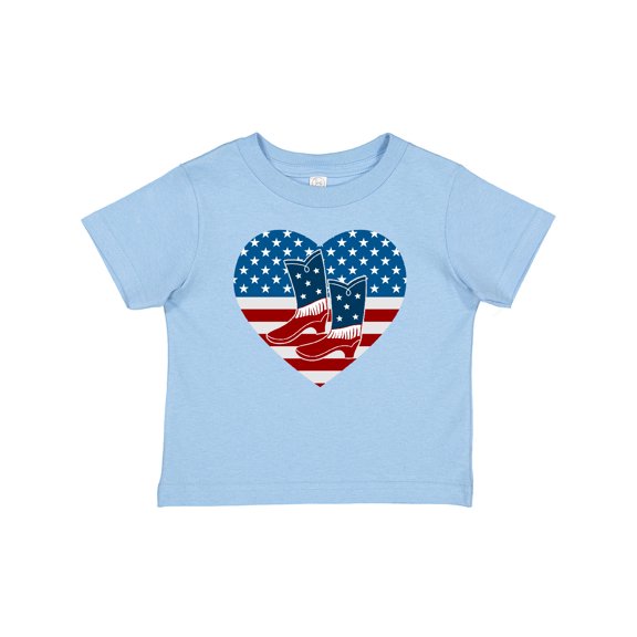 Inktastic USA Cowboy Boots Patriotic Boys or Girls Baby T-Shirt