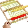 thumbnail image 1 of Tapestry Weaving Loom, Multipurpose Educational Wooden Weaving Loom Kit Simple Operation Portable Burrs Free  For Rugs For Kids, 1 of 8