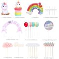 thumbnail image 4 of BR Set de decoración para tarta de unicornio 27 piezas BRILLAR, 4 of 5