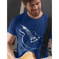thumbnail image 2 of Tstars Men's Guitar T-Shirt - Unique Musician Gift - Ideal for Father's Day & Birthdays - 4XL, Blue, 2 of 6