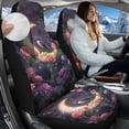 thumbnail image 2 of Uorisanigo Car Seat Cover Set of 2, Breathable Flurry High Back Bucket Seat Cover, Moon Hummingbird Auto Protectors Front Seats Covers for Women Men, Car Interior Set, 2 of 7