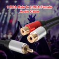 thumbnail image 4 of MesaSe Metal 1 Male to 2-RCA Female Adapter Stereo Y Adapter Splitter Audio Cable, 4 of 10