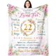 thumbnail image 1 of LHSHID 22nd Birthday Gifts for Women 22nd Birthday Decorations Blanket 22 Year Old Birthday Gifts for Her Gifts for 22 Year Old Female Best 22nd Birthday Gift Ideas Throw Blanket 50"x60", 1 of 8