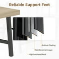 thumbnail image 5 of 71" Farmhouse Dining Table for 6-8 People, Adjustable Feet & 300lb Capacity - Brown Wood Kitchen Table for Dining Room, Living Room Wood, 5 of 7
