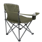 Internet's Best XL Padded Camping Folding Chair with Cooler Bag - Green ...