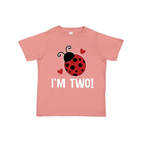 Inktastic 2nd Birthday 2 Year Old Ladybug Girls Toddler T-Shirt