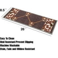 thumbnail image 3 of Stair Treads Fleur De Lis Floral Design Machine Washable Non Slip Backing, 8.5''X26'', 3 of 5