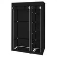 thumbnail image 4 of Cfowner 67"Portable Clothes Closet Wardrobe, with Non-woven Fabric and Hanging Rod Quick and Easy to Assemble Black, 4 of 7