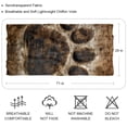 thumbnail image 2 of Print Translucent Chiffon Silk Scarf - Breathable Light Women's Fashion Wrap Shawl 70.86x28.7in, 2 of 6