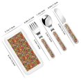 thumbnail image 2 of Salouo Hippie Peace Love Pattern 3 Pieces Toddler Utensils, Kids Silverware Set Stainless Steel Utensils for Kids Children Safe Spoons Forks & Knife Dishwasher Safe, 2 of 8